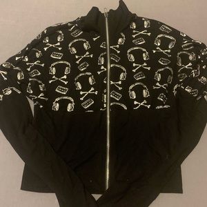 Lip service crop zip up jacket